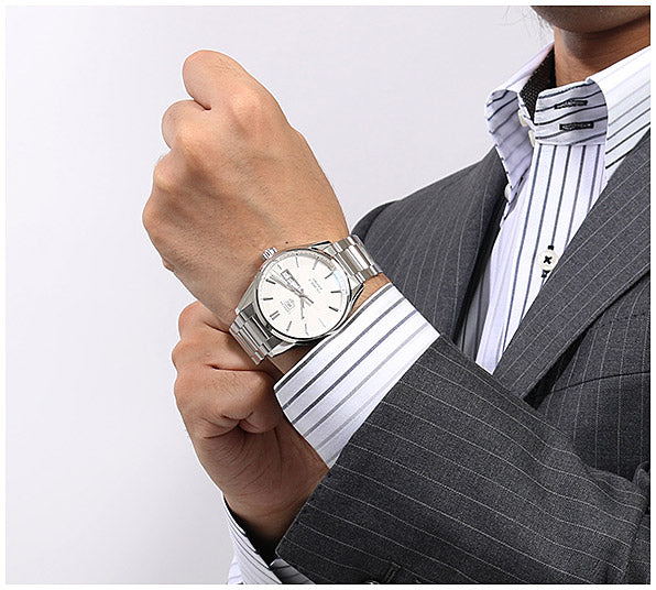 Tag Heuer Carrera Calibre 5 Automatic White Dial Silver Steel Strap Watch for Men - WAR201B.BA0723