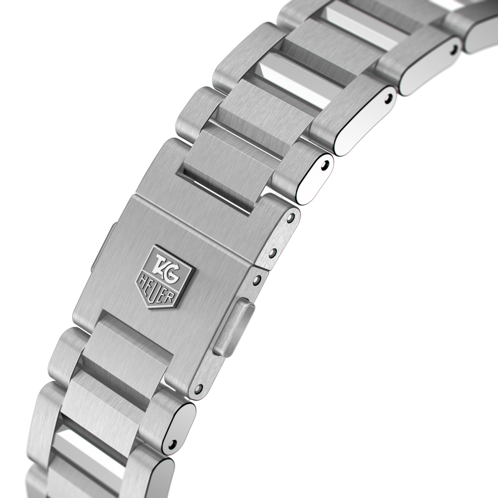 Tag Heuer Carrera Calibre 5 Automatic White Dial Silver Steel Strap Watch for Men - WAR201B.BA0723