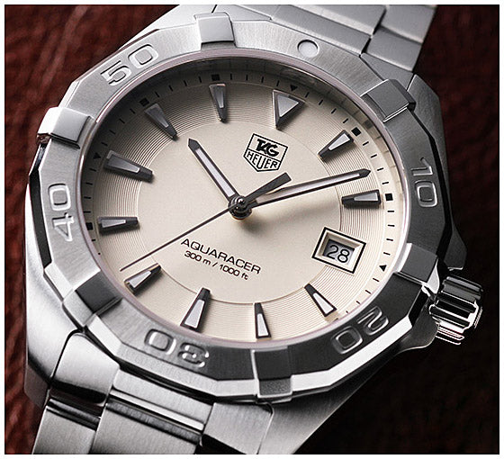Tag Heuer Aquaracer White Dial Watch for Men - WAY1111.BA0928
