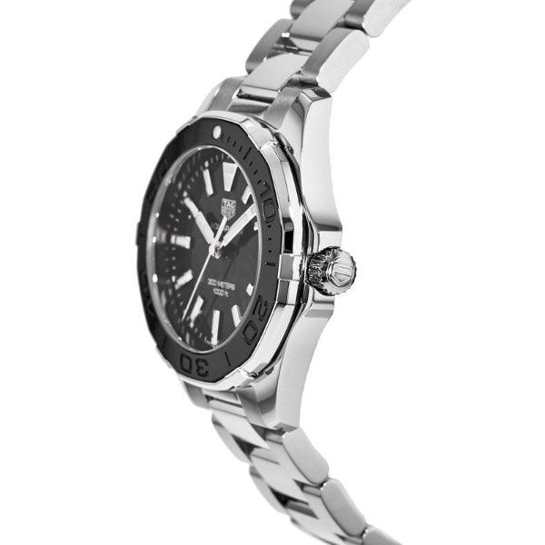 Tag Heuer Aquaracer Quartz Black Dial Silver Steel Strap Watch for Women - WAY131K.BA0748