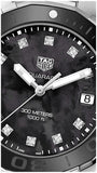 Tag Heuer Aquaracer Quartz Black Dial Silver Steel Strap Watch for Women - WAY131M.BA0748