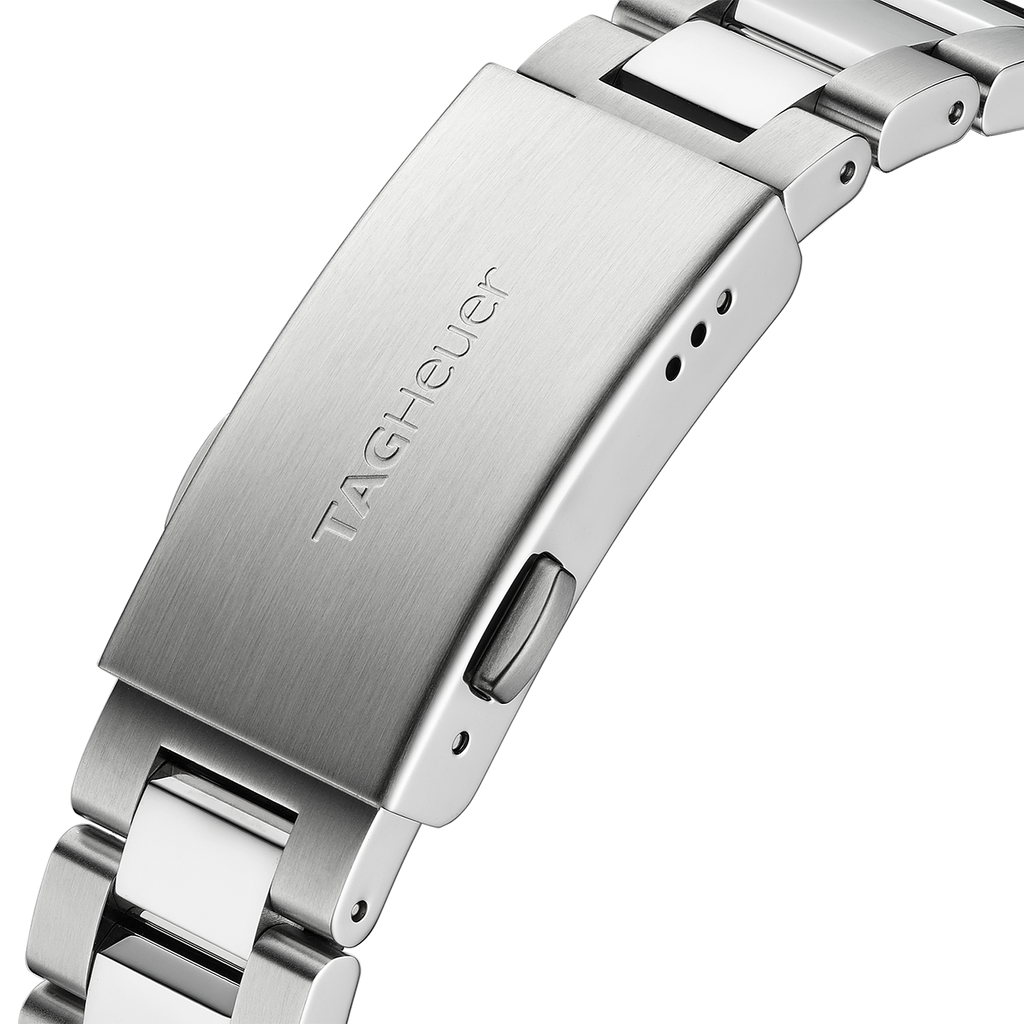 Tag Heuer Aquaracer Quartz Black Dial Silver Steel Strap Watch for Women - WAY131M.BA0748