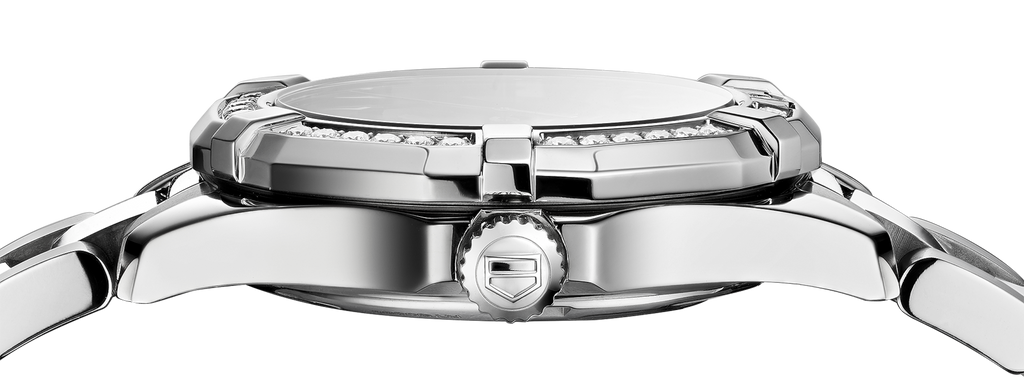 Tag Heuer Aquaracer Quartz Diamonds Blue Dial Silver Steel Strap Watch for Women - WAY131N.BA0748