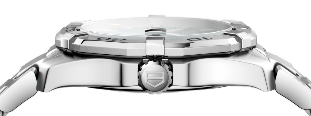 Tag Heuer Aquaracer Calibre 5 Automatic Green Dial Silver Steel Strap Watch for Men - WAY2015.BA0927