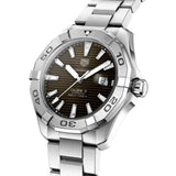 Tag Heuer Aquaracer Calibre 5 Automatic Sunray Brown Dial Silver Steel Strap Watch for Men - WAY2018.BA0927