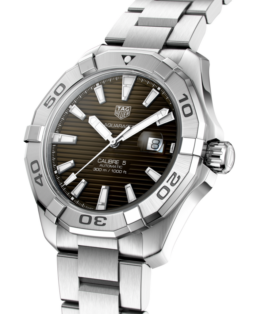 Tag Heuer Aquaracer Sunray Brown Dial Watch for Men - WAY2018.BA0927