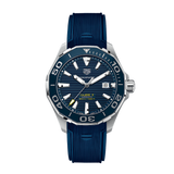 Tag Heuer Aquaracer Calibre 5 Automatic Blue Dial Blue Rubber Strap Watch for Men - WAY201B.FT6150