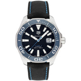 Tag Heuer Aquaracer Calibre 5 Automatic Black Dial Black Nylon Strap Watch for Men - WAY201C.FC6395