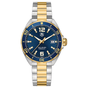 Tag Heuer Formula 1 Analog Blue Dial Two Tone Steel Strap Watch for Men - WAZ1120.BB0879