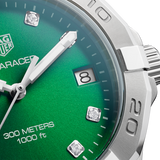 Tag Heuer Aquaracer Diamonds Emerald Green Dial Watch for Women - WBD1316.BA0740