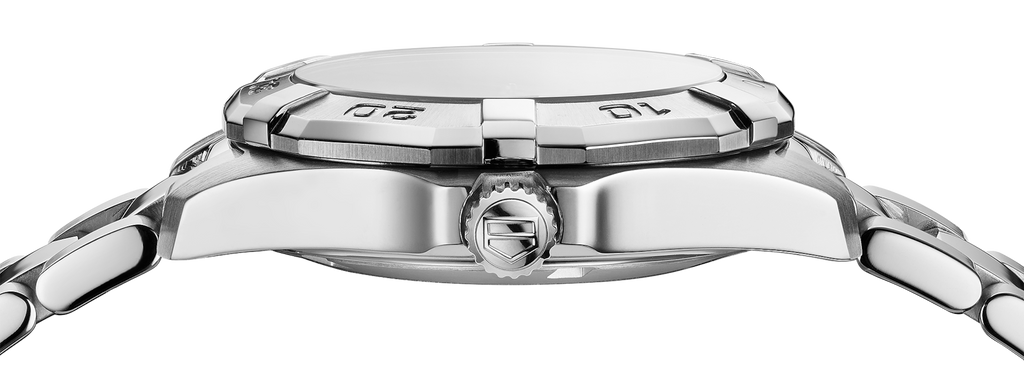 Tag Heuer Aquaracer Diamonds Emerald Green Dial Silver Steel Strap Watch for Women - WBD1316.BA0740