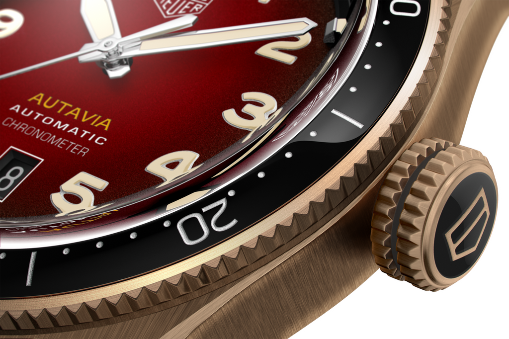 Tag Heuer Autavia Maroon Dial Watch for Men - WBE5193.FC8300