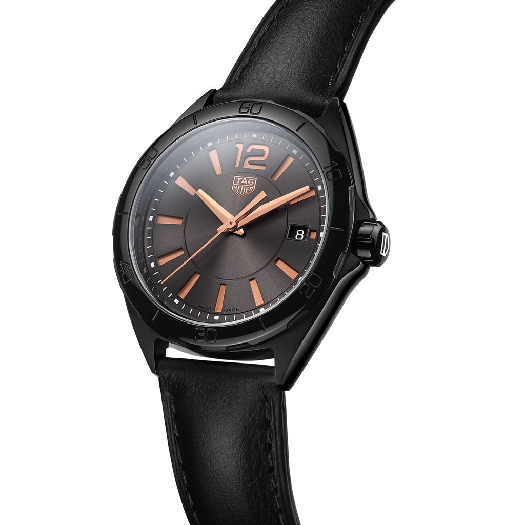 Tag Heuer Formula 1 Quartz Black Dial Black Leather Strap Watch for Women - WBJ1314.FC8230