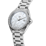 Tag Heuer Formula 1 Quartz Diamonds Mother of Pearl Dial Silver Steel Strap Watch for Women - WBJ131A.BA0666
