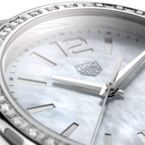 Tag Heuer Formula 1 Quartz Diamonds Mother of Pearl Dial Silver Steel Strap Watch for Women - WBJ131A.BA0666