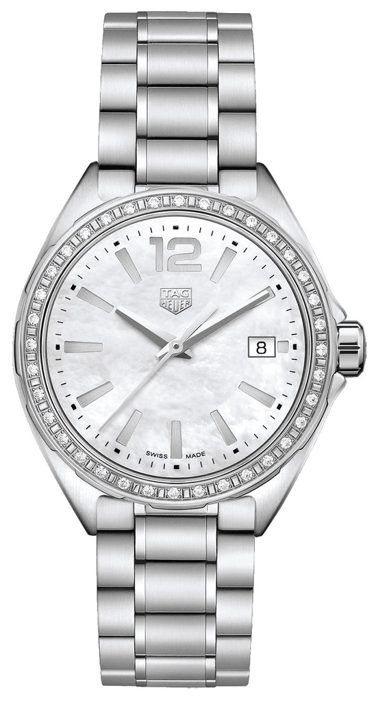 Tag Heuer Formula 1 Quartz Diamonds Mother of Pearl Dial Silver Steel Strap Watch for Women - WBJ131A.BA0666