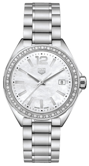 Tag Heuer Formula 1 Quartz Diamonds Mother of Pearl Dial Silver Steel Strap Watch for Women - WBJ131A.BA0666