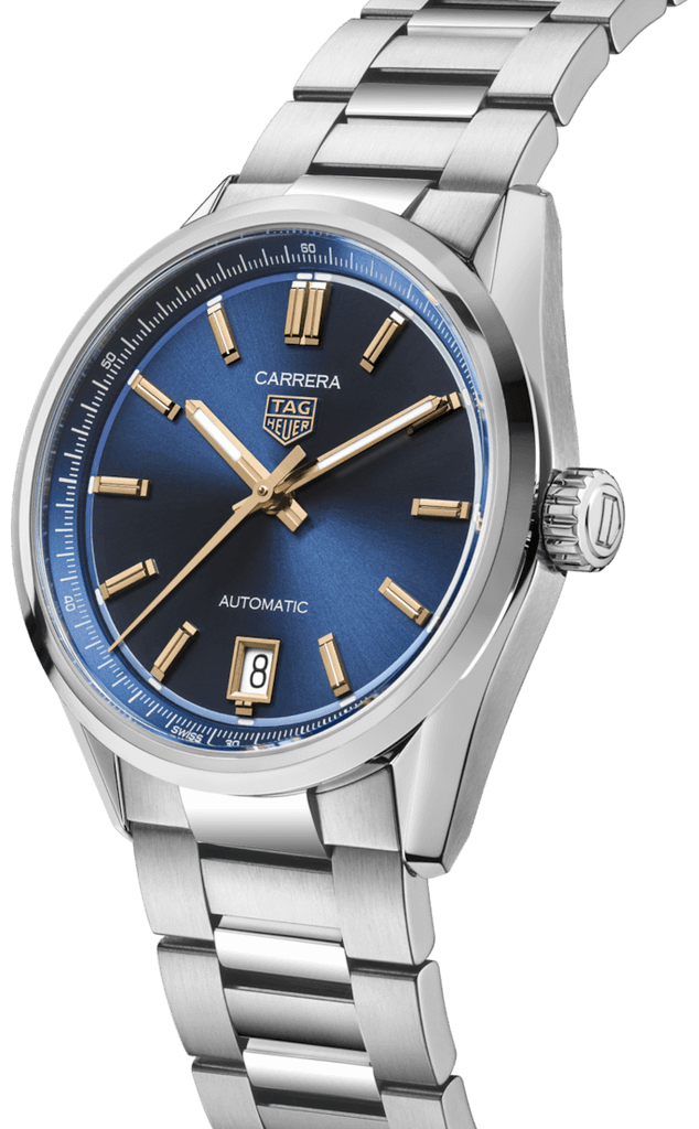 Tag Heuer Carrera Quartz Blue Dial Silver Steel Strap Watch for Women - WAR1112.BA0601