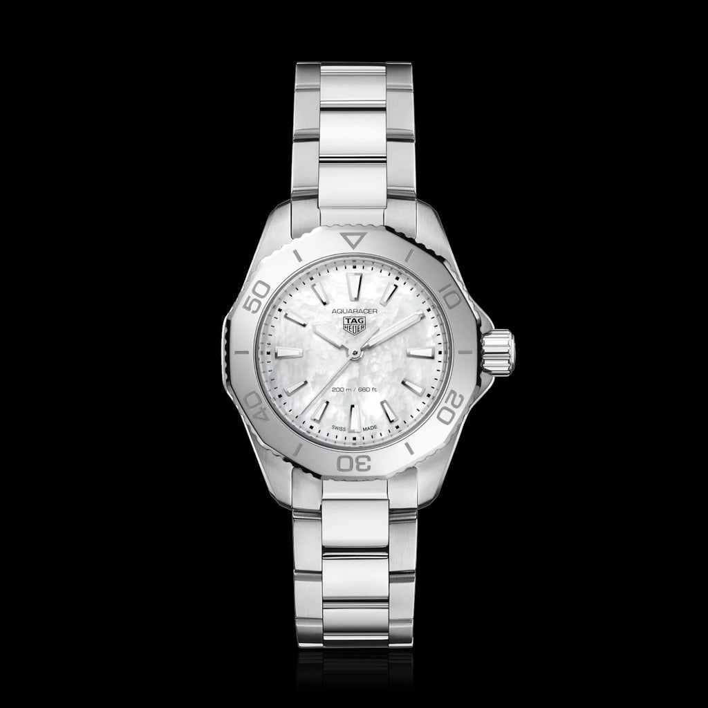 Tag Heuer Aquaracer Professional 200 Quartz Mother of Pearl Dial Silver Steel Strap Watch for Women - WBP1418.BA0622