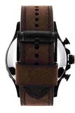 Fossil Nate Chronograph Brown Dial Brown Leather Strap Watch for Men - JR1487