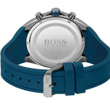 Hugo Boss Distinct Blue Dial Blue Rubber Strap Watch for Men - 1513856