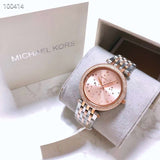 Michael Kors Darci Rose Gold Dial Two Tone Steel Strap Watch for Women - MK3726