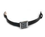 Gucci G-Frame Black Dial Black Leather Strap Watch For Women - YA128526