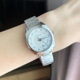 Gucci G Frame Quartz Diamonds Silver Dial Silver Steel Strap Watch For Women - YA142504