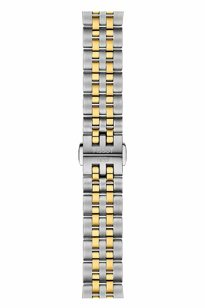 Tissot Ballade Powermatic 80 Mother of Pearl Silver Dial Two Tone Steel Strap Watch For Women - T108.208.22.117.00