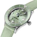 Breitling Superocean Heritage '57 Pastel Paradise Green Dial Green Leather Strap Watch for Women - A10340361L1X1