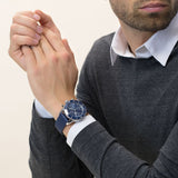 Breitling Superocean Heritage Chronograph 44 Blue Dial Blue Mesh Bracelet Watch for Men - A13313161C1S1