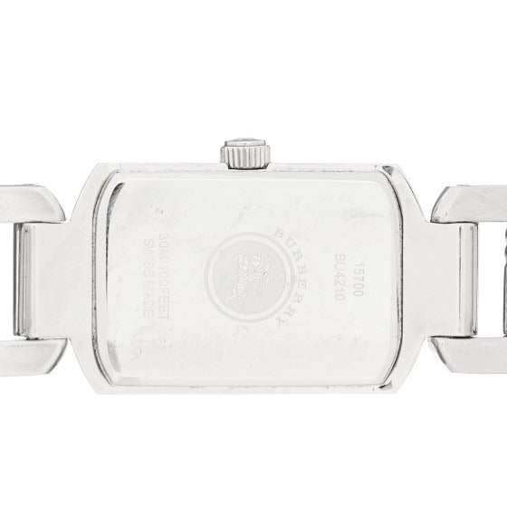 Burberry Signature Quartz Black Dial Silver Steel Strap Watch for Women - BU4210