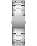 Guess Commander Chronograph Black Dial Silver Steel Strap Watch for Men - GW0056G1