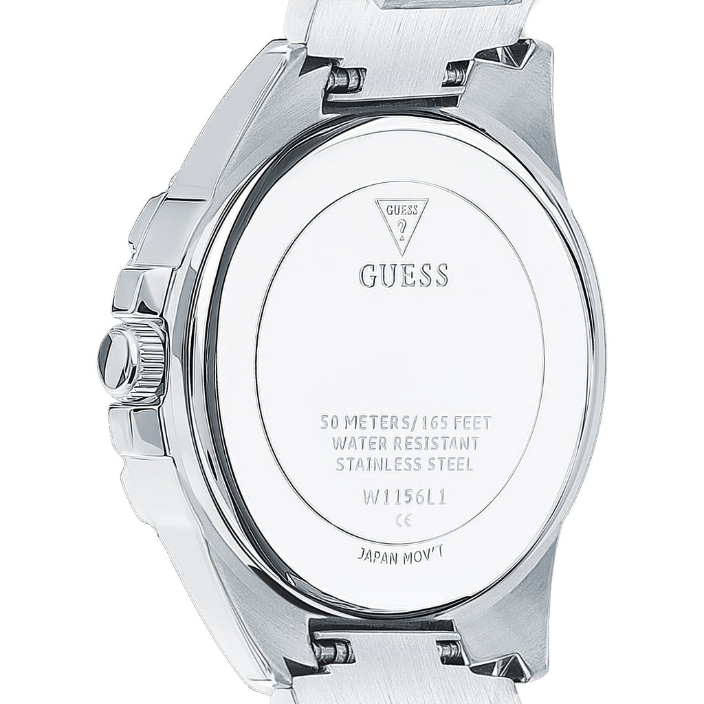 Guess Marina Quartz White Dial White Rubber Strap Watch For Women - W1025L1
