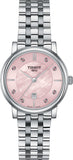 Tissot T Classic Carson Premium Pink Dial Silver Steel Strap Watch for Women - T122.210.11.159.00