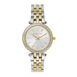 Michael Kors Darci Silver Dial Two Tone Steel Strap Watch for Women - MK3405