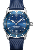 Breitling Superocean Heritage B20 Automatic 42 Blue Dial Blue Mesh Bracelet Watch for Men - AB2010161C1S1