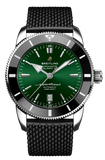 Breitling Superocean Heritage B20 Automatic 46 Green Dial Black Mesh Bracelet Watch for Men - AB2020121L1S1