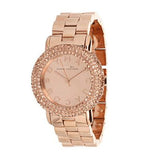 Marc Jacobs Marci Crystals Rose Gold Dial Rose Gold Steel Strap Watch for Women - MBM3192