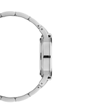 Daniel Wellington Iconic White Dial Silver Steel Strap Watch For Men - DW00100341