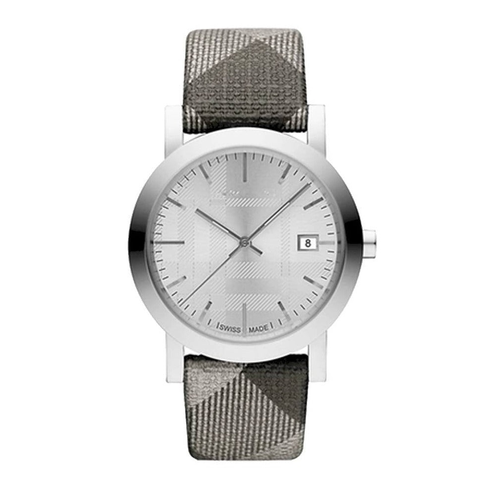Burberry The City Silver Dial Multicolored Leather Strap Watch for Women - BU1873