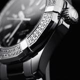 Tag Heuer Aquaracer Quartz Diamonds Black Dial Two Tone Steel Strap Watch for Men - WAY131E.BA0913