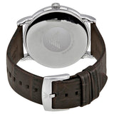 Emporio Armani Luigi Quartz Gray Dial Brown Leather Strap Watch For Men - AR1996
