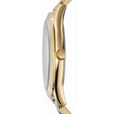 Michael Kors Slim Runway Pink Dial Rose Gold Steel Strap Watch for Women - MK3264