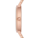 Emporio Armani Kappa Analog Mother of Pearl Dial Rose Gold Steel Strap Watch For Women - AR11006
