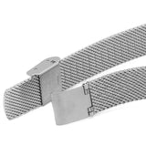 Emporio Armani Gianni T-Bar Quartz Mother of Pearl Dial Silver Mesh Bracelet Watch For Women - AR11319