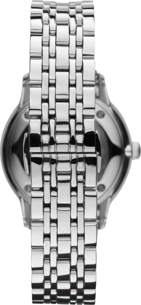 Emporio Armani Classic Quartz Mother of Pearl Dial Silver Steel Strap Watch For Women - AR1602