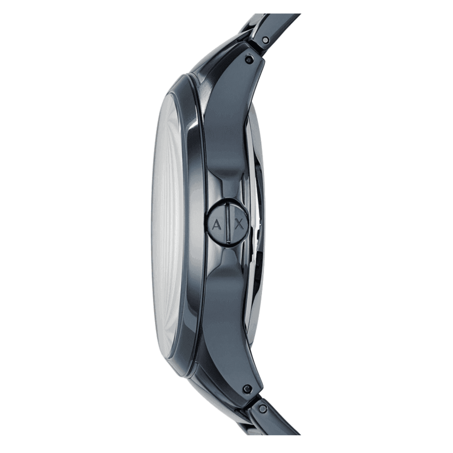 Armani Exchange Hampton Skeleton Grey Dial Blue Steel Strap Watch For Men - AX2401