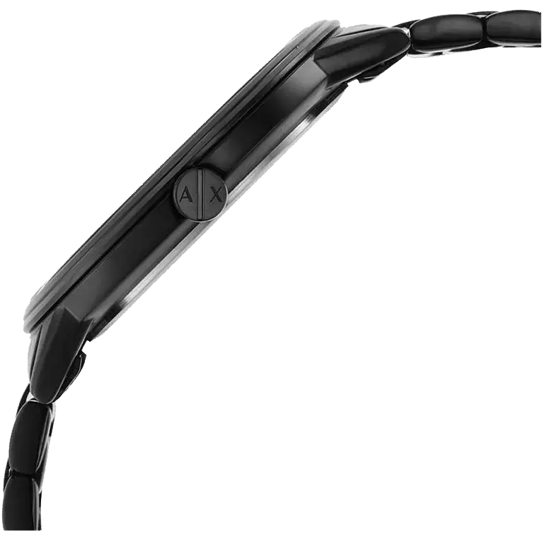 Armani Exchange Cayde Multicolor Dial Black Steel Strap Watch For Men - AX2725