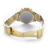 Michael Kors Bayville Chronograph Black Dial Gold Steel Strap Watch For Men - MK8726